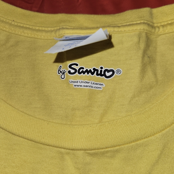 Cinnamoroll by Sanrio "Coffee To Go" Tee szL Pretty Bright Yellow Summer Tee EUC - Picture 4 of 8